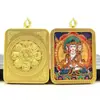 Caja Dorada Thangka de Xizang Caja Dorada Thangka de Xizang Colgante Buda Guardián Ocho Budas Nacimiento Budas Estilo Étnico Colgante Thangka Portátil Venta al por Mayor