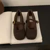 Zapatos peludos para mujer, nuevo estilo otoño/invierno, look de cuento de hadas retro francés, bailarinas Mary Jane de punta redonda, forrados de felpa, zapatos de algodón de suela plana