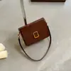 2026 Nova Bolsa de Mão Retrô para Comércio Exterior Estilo Coreano Elegante Bolsa de Ombro Única Estilo Minimalista Elegante Estilosa Pequena Bolsa Quadrada Transversal