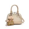 Bolso de Concha de Mano Estilo Nicho Retro Coreano Costuras a Contraste Elegante Combinación Total Textura de Alta Gama Bolso Cruzado para Mujer para Ir al Trabajo