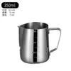 Taza Guirnalda boca puntiaguda Taza Guirnalda taza de café y leche taza de té de leche escala interior y exterior taza medidora Taza para derretir cera de acero inoxidable