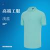 Camiseta de manga corta con solapa y logotipo publicitario personalizado de verano con diseño de hielo y iones, polo, ropa de trabajo personalizada.