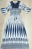 Vestido de estilo étnico verão novo rayon bordado cintura emagrecimento Yunnan Xinjiang vestido de turismo atacado