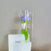 Ramo de Flores de Hilo de Ganchillo Hecho a Mano, Flores Artificiales de Hilo, Regalo de San Valentín para Novia