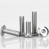Tornillos de Cabeza Plana Biselada de Acero Inoxidable 304 con Cabeza Hexagonal, Tornillos para Muebles de Cabeza Redonda Biselada M2M3M4M5M6M8M12