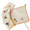 Toalha de bebê, paninho de rosto para recém-nascido, lenço absorvente infantil, babador de coral fleece para creche