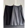 Coleção Outono 2026 Saia Plissada Elegante de Linha A Emagrecedora Grossa Suit Atacado H16CQ3223