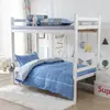 Modelo nuevo 2026, siempre en stock, versión AB de algodón puro 13372, juego de tres piezas estampado para dormitorio estudiantil, estilo sábana de algodón puro de doble cara