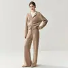 Traje Casual de Cachemir para Mujer Nuevo Versátil de Gofre Estilo Old Money Traje de Punto de Cachemir