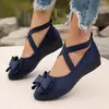 Zapatos de talla grande para comercio exterior, nuevos de verano 2026, zapatos de cuña con punta europea y americana para mujer, mocasines, zapatos deportivos y casuales para mujer