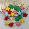 Color Gelatina Acrílico Estrella Estéreo Estrella de Cinco Puntas Colgante Accesorios para Joyería DIY Llavero Colgante para Pendientes
