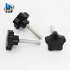Volante flor de ameixa cabo em forma de estrela parafuso de aperto manual de plástico botão de fixação mecânica cabo em forma de estrela opcional multicolorido