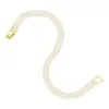 Pulsera de Aleación de Cobre con Diseño de Barra Cuadrada Full Zircón de Lujo Ligero para Mujer, Joyería Versátil de Moda Exquisita de Gama Alta de Nicho