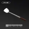 Cuchara pala para cocinar engrosada de hotel, utensilio de cocina de acero inoxidable para el hogar, cuchara para sopa, concha para sopa, cuchara de chef para cocinar, cuchara con mango largo de madera