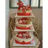 Suporte de Bolo Europeu Criativo Novo com Múltiplos Andares Hotel Celebração de Casamento Aniversário Banquete de Longevidade Loja de Bolos Desmontagem e Montagem