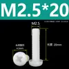 Tornillos de Plástico Phillips Cabeza Redonda Tornillos de Nylon PA66 Plástico Cabeza Plana Tornillos Aislantes Pernos M2M3M4M5M6M8