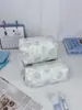 Fornecimento Exclusivo Transfronteiriço de Necessaires de Algodão Estampadas Florais, Bolsas de Viagem Portáteis de Grande Capacidade, Bolsas de Armazenamento de Cosméticos Portáteis Acolchoadas