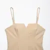 Venta al por mayor de Ropa de Mujer Lista para Envíos Internacionales del Fabricante 2025 Primavera Nuevo Top Tubo Rayado Estampado Sexy sin Hombros con Volante