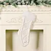 Nuevos calcetines de Navidad de felpa de punto de lana transfronterizos, calcetines de regalo para las fiestas de Navidad, bolsas y accesorios de regalo para las fiestas infantiles