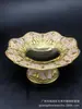 Estilo Europeo Estilo Americano Metal Vidrio Fruta Seca Plato Casa Modelo Hogar Mesa de Café Decoraciones Suaves Cristal Mesa de Comedor Sala de Estar