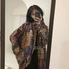 Impresión Personalizada ~ Camisa Retro Elegante Nicho Estilo Hong Kong Manga Larga para Mujer Primavera y Otoño Nueva Holgada Casual Solapa