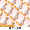 Pato de malvavisco acostado en 3D, dibujos animados de animales, modelado de cabeza de panda, patito podrido, malvavisco, red, caramelo rojo, venta al por mayor