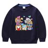 Suéter de cuello redondo de manga larga para niños y niñas, ropa de estilo coreano con dibujos animados de primavera y otoño de 2023, de algodón, para bebés, pequeños y medianos.
