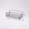Estante de almacenamiento sin perforaciones para baño transfronterizo estante de almacenamiento de esquina hueco de hierro forjado para baño estante de almacenamiento para lavabo venta al por mayor