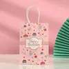 Bolsa de Regalo de Cumpleaños de Dibujos Animados de Color Creativo Bolsa de Regalo de Año Nuevo de Papel Kraft Bolsa de Regalo de Cumpleaños Año Nuevo