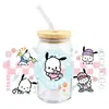 Sanrio coolometi UV DTF transferencia cristal transparente pegatinas impermeable resistente a rayones caricatura al por mayor transfronterizo