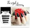 Puntas de Uñas Falsas Desmontables de Color Sólido Cortas Personalizadas Portátiles Parches de Uñas Falsas Terminados al por Mayor Ultra Delgadas