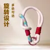 Estilo Ins Tejido Parche Colorido Cuerda Corta Gruesa Lanyard para Teléfono Colgante para Bolso Llavero Cadena Antiperdida Versátil Venta al por Mayor