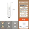Luz noturna com sensor de movimento transfronteiriça com fixação magnética para uso doméstico, luminária de parede recarregável por USB para iluminação de ambiente de corredor, quarto, cabeceira e placa de porta