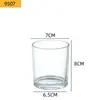 Vaso Transparente para Velas Perfumadas de Vidrio Vaso Vacío Tarro para Velas DIY Portavelas para Hogar Hotel Vidrio de Cera de Soja