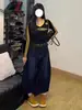 Talla Grande Estilo Americano Bordado en la Espalda Costura Pantalones Machete Jeans para Mujer 2025 Verano Nueva Llegada Pantalones Anchos Cortos Shorts