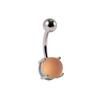 Comercio electrónico transfronterizo nuevo acero inoxidable cuatro garras color caramelo ojo de gato esmerilado piercing ombligo Amazon eBay AliExpress