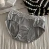 Ropa Interior de Bebé de Algodón Clase A para Mujer, con Ribete de Encaje, de Cintura Media, Amigable con la Piel, Suave, Antibacteriana Grado 10A, Longitud Extendida, Calzones con Refuerzo 100% Algodón