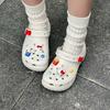Accesorios Transfronterizos de Bricolaje para Zuecos de Mujer, Charms 3D de Gato Rojo y Azul para Zapatos, Lindas Decoraciones de Zapatos de Hello Kitty, Estilo Dulce y Fresco