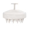 Venta caliente cepillo redondo de silicona para champú limpieza del cuero cabelludo cepillo de masaje casero cepillo peine de champú cepillo de baño fabricantes