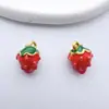 Chapado en Oro Cobre Linda Mini Colección de Frutas Colgante DIY Joyería Hecha a Mano Collar de Mano Pendientes Accesorios Colgantes