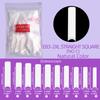 Uñas Postizas para Nail Art Transfronterizas, 500 Piezas, Uñas Postizas Transparentes, Calcomanías para Uñas con Diseño de Pipa de Agua en Bolsa, Estilo Minimalista, Venta Caliente Transfronteriza
