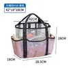 Nova Bolsa de Praia de Malha Dopamina Grande Capacidade Portátil Visual Bolsa de Natação Bolsa de Armazenamento de Miudezas para Viagem ao Ar Livre