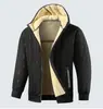 [Código Especial Europeo Transfronterizo] Chaqueta de Cachemir de Invierno, Ropa Exterior de Algodón con Forro de Vellón Ultrasónico, Ropa Exterior de Algodón con Capucha para Hombre, Cálida y Cómoda