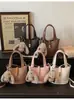 Conjunto de Bolsas Retrô Transfronteiriças, Nova Bolsa Transversal Simples Estilo Coreano, Bolsa Saco de Duas Peças, Bolsa de Ombro Versátil