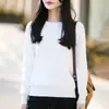Colección Nueva Primavera 2026: Suéter de punto para mujer con cuello redondo y manga larga, Suéter fino sin costuras, Top versátil como capa base