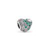 Pulsera Panjia Dora S925 Plata Esterlina Hueso de Serpiente con Cuentas Corazón con Cuentas Corazón del Océano Cuentas Sueltas Corazón Joyería DIY