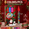Conjunto de presente de Natal mais vendido transfronteiriço: conjunto de canetas marcadoras acrílicas, quadro de luz para rabiscar e uma coleção de canetas para pintura DIY infantil