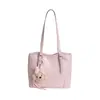 2026 Nova Bolsa Tote Doce Estilo Coreano para Meninas, Bolsa de Ombro Fashion de Grande Capacidade, Bolsa de Trabalho com Desenho Animado, Bolsa de Braço Tendência