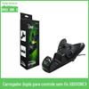 Carregador Duplo para Controle Sem Fio X-One X com Luz Indicadora LED Interface de Terminal Um Carregador Slim