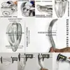 Accesorios para lámparas de techo de estilo antiguo: vidrio de cristal transparente en forma de lengua en forma de S colgante de lámpara decorativa de un solo agujero